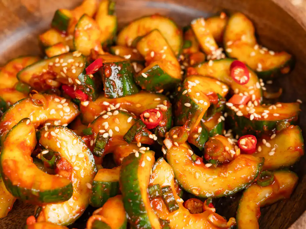 Cubed cucumber kimchi - 30Min Quick Kimchi Recipe Korean cucumber side dish ready in 30 minutes