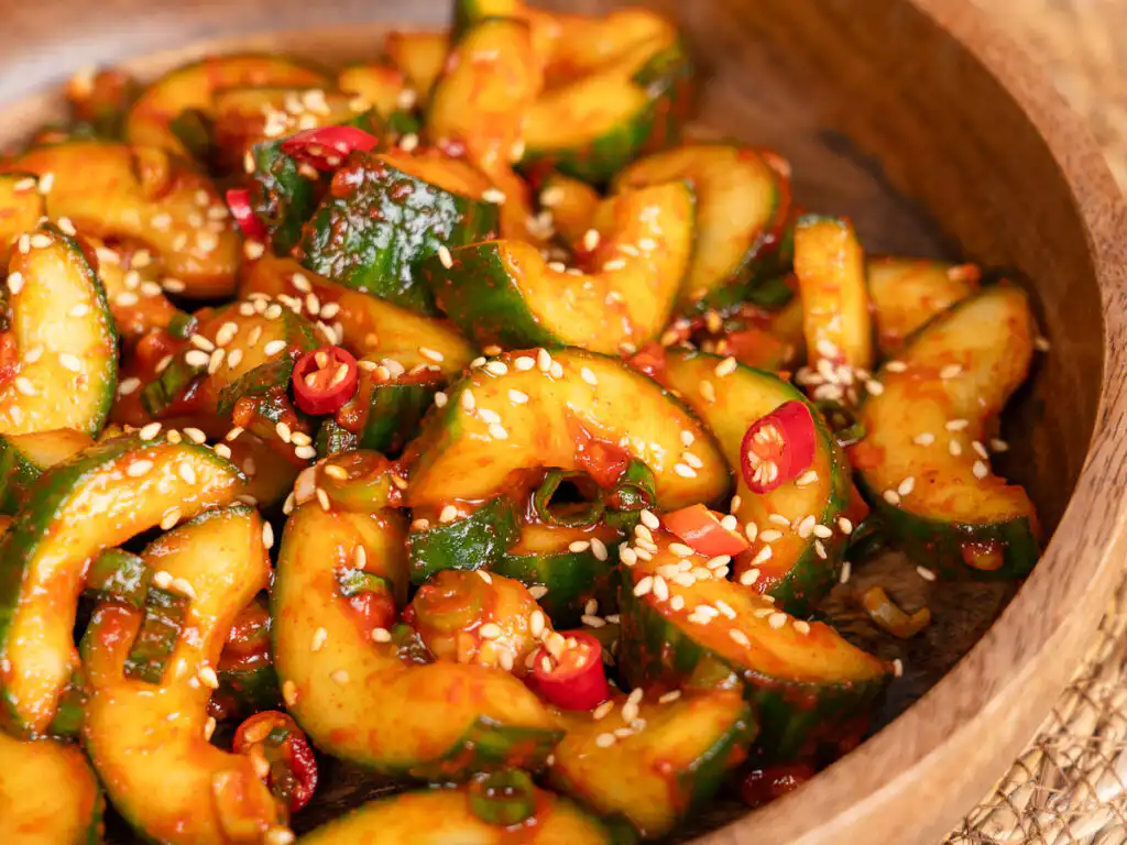 Cubed cucumber kimchi - 30Min Quick Kimchi Recipe Spring kimchi with cucumber