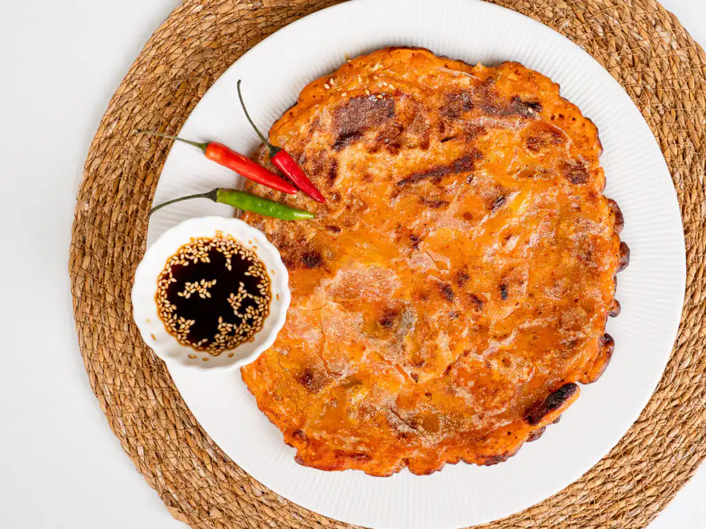 Rice Paper Kimchi Pancake - Crispier Kimchi Jeon Korean Hack Rice paper hack: crispier Korean kimchi pancake