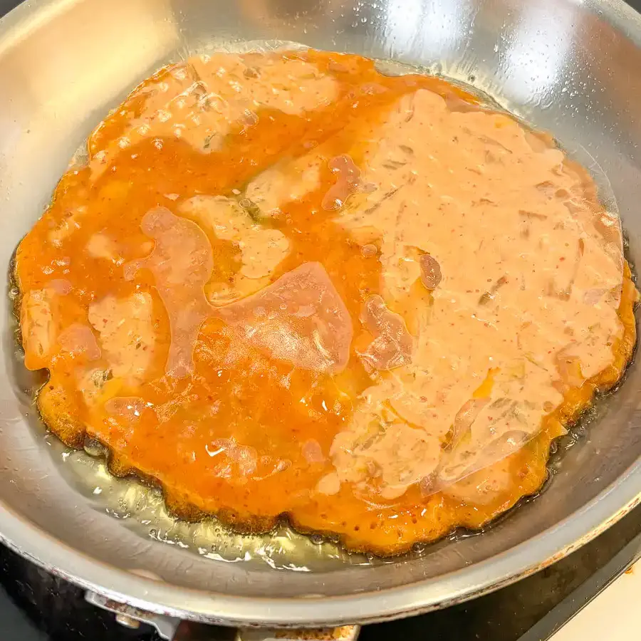 Rice Paper Kimchi Pancake - Crispier Kimchi Jeon Korean Hack Rice Paper Kimchi Pancake - Crispier Kimchi Jeon Korean Hack