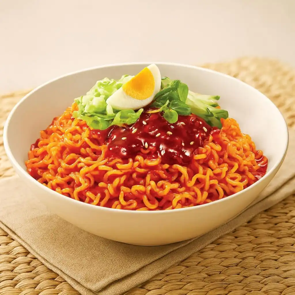 10 Best Korean Cold Noodles You Must Try This Summer Paldo bibimmyun topped with an egg: Best ramyun of Korean cold noodles