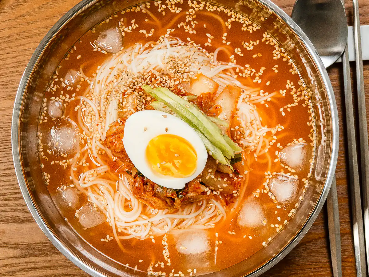 Grandma's Kimchi Korean Cold Noodles - Kimchi Mari Guksu Korean cold noodles with my grandma's recipe