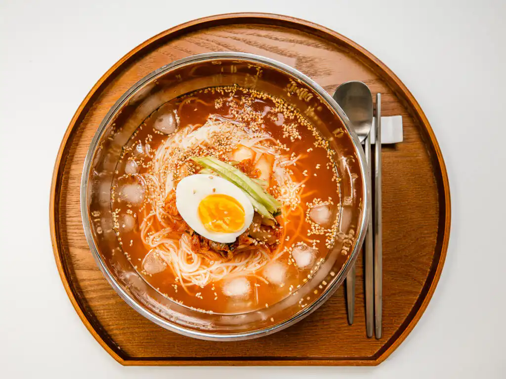 Grandma's Kimchi Korean Cold Noodles - Kimchi Mari Guksu My grandma's recipe: kimchi mari guksu