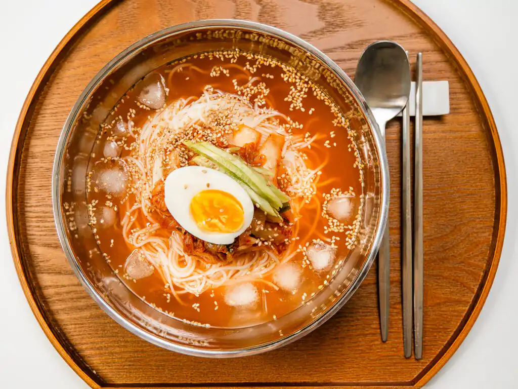 Grandma's Kimchi Korean Cold Noodles - Kimchi Mari Guksu Korean cold noodles with kimchi saves your summer