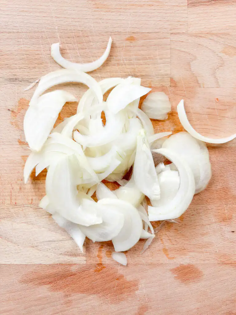 sliced onion for zucchini Korean pancake