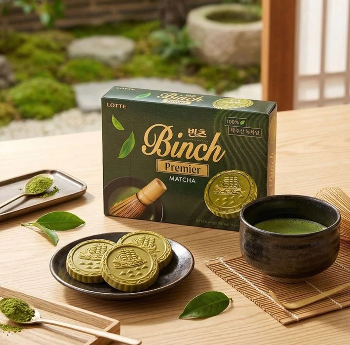 Binch Matcha x Cheongsudang is the premium Korean matcha snack