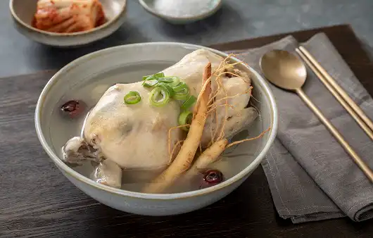 Top 10 Korean Summer Foods During Boknal (Sambok) Whole ginseng chicken soup served for boknal in Seoul