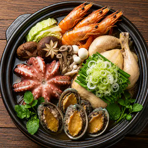 Top 10 Korean Summer Foods During Boknal (Sambok) Haesintang seafood hot pot prepared for sambok