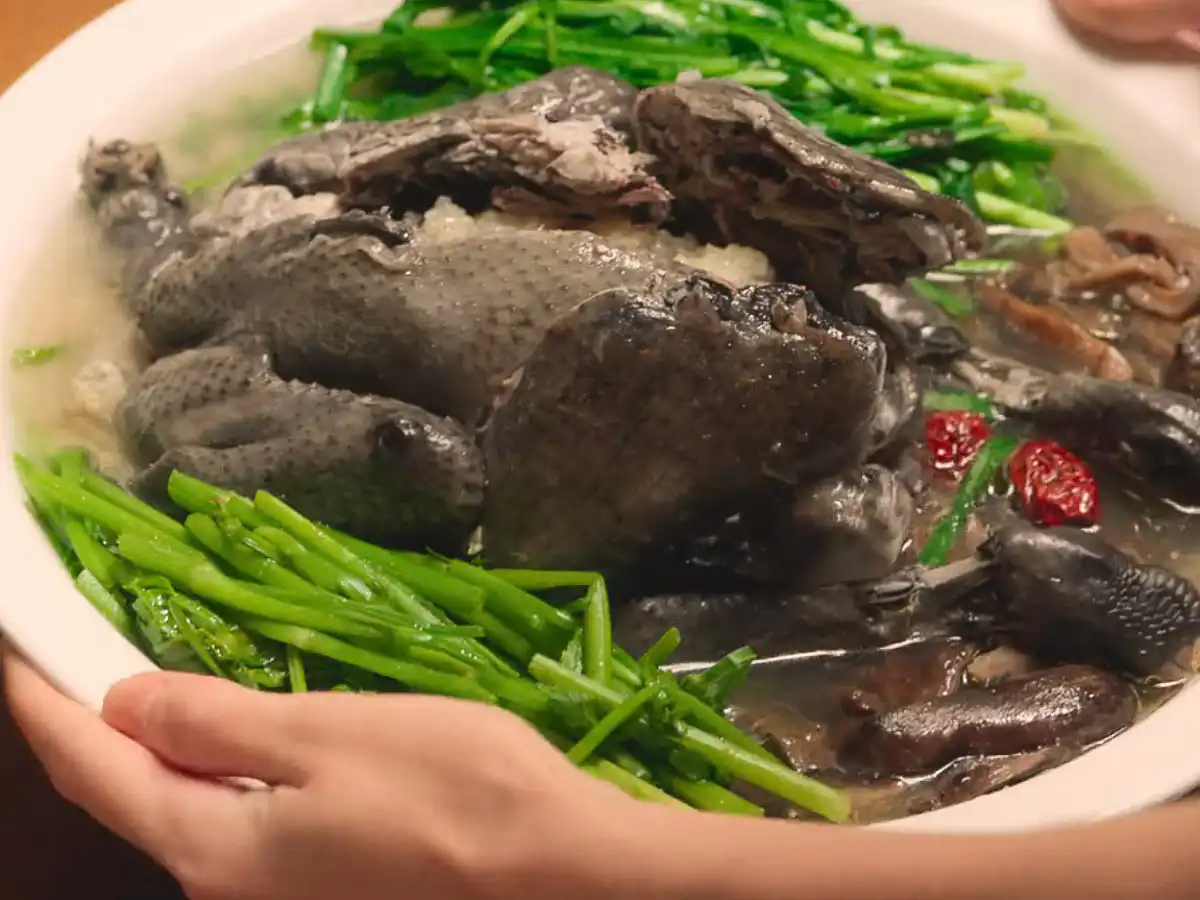 Korean Food in Our Sticky Love: Every Korean Food & Drink Our Sticky Love ogolgye baeksuk Korean black chicken soup