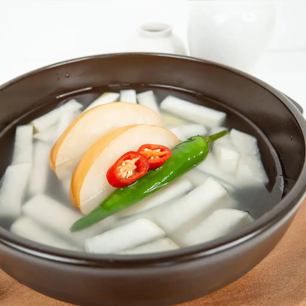 THE WHITE KIMCHI: Kimchi is originally white dongchimi: radish white kimchi recipe