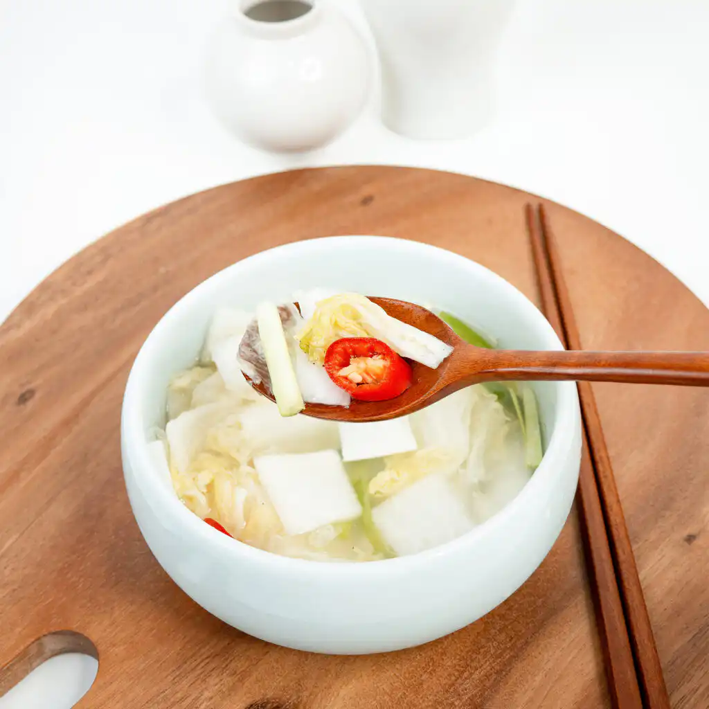 THE WHITE KIMCHI: Kimchi is originally white nabak kimchi recipe