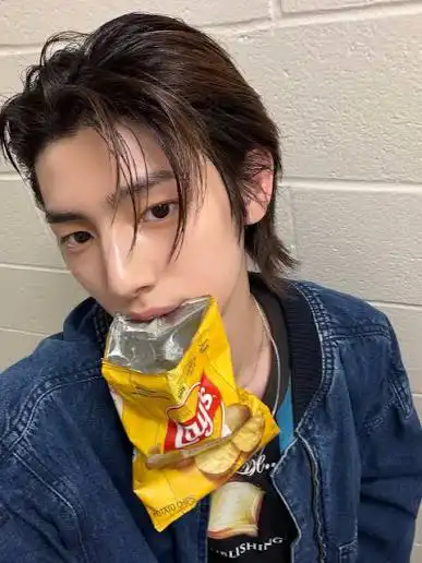 Lay's potato chips pack as CORTIS Juhoon favorite food