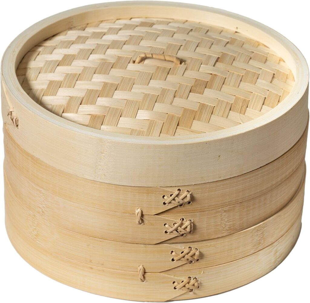 Bamboo steamer for lotus leaf rice