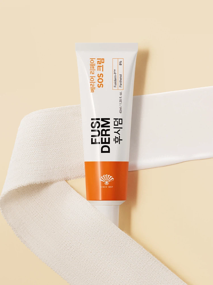 Top 10 Daiso Korean Skincare Products for Autumn: Oct 2026 Fushiderm SOS Cream texture swatch from Daiso korean skincare products for autumn
