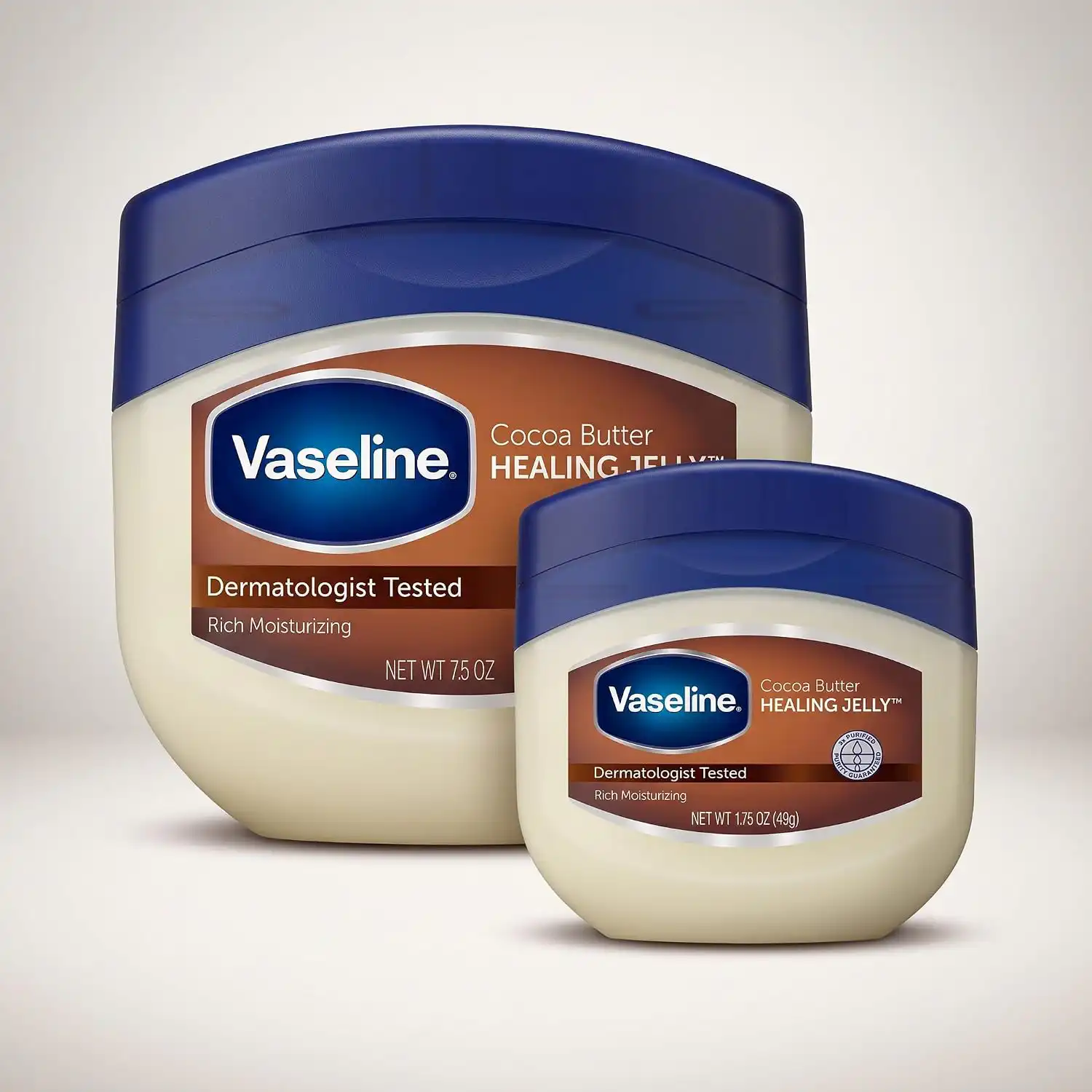 Vaseline Cocoa Butter Healing Jelly in two sizes=