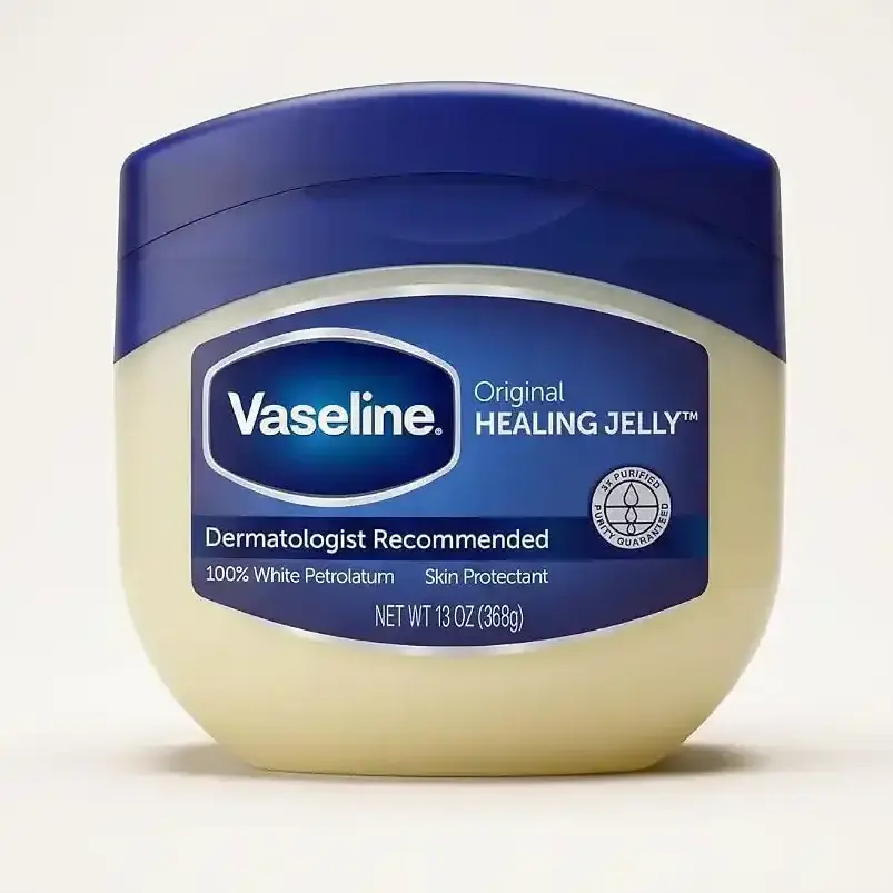 Vaseline Original Healing Jelly jar labeled 100% white petrolatum for Korean Vaseline skincare