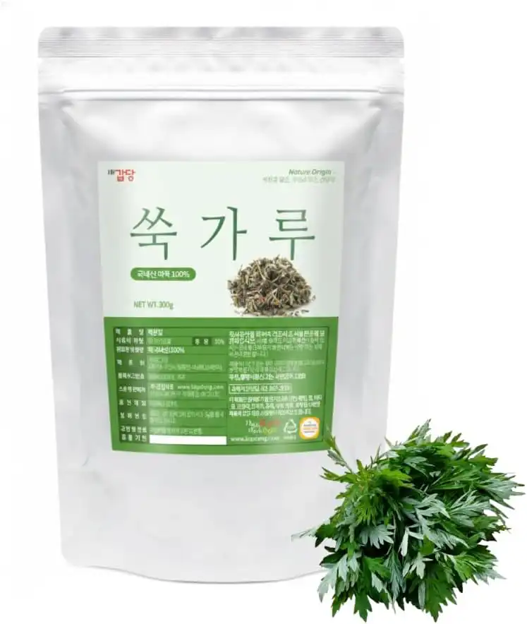 Korean Mugwort Latte: Easy Caffeine-Free Cream Ssuk Latte mugwort powder (Ssuk garu)