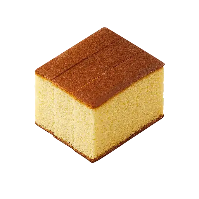 Square honey castella, one of the best Paris Baguette bread picks in Korea, with three slices in the pack
